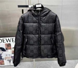 Chaquetas para hombre Chaqueta de diseñador de invierno negra para hombre y mujer, chaquetas acolchadas de algodón de lujo de manga larga, abrigo para hombre