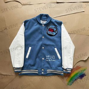 Vestes pour hommes Blue Boys Club Woollen Baseball Coat Veste pour femmes Hommes Meilleure qualité Broderie Vêtements décontractés T231215