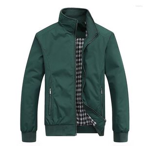 Chaquetas para hombres chaqueta bombardero hombres sólido vintage breakbreaker abrigo mas macho stand slim outwear de alta calidad piloto de invierno