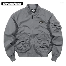 Vestes masculines Bomber veste hommes printemps automne extérieur décontracté mode éolien polyvalent de cargais