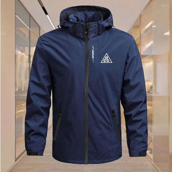 Veste de vêtements de marque de vestes masculines plus taille de sport de camping à vent imperméable