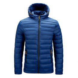 Giacche da uomo Marca Moda Uomo Giacca invernale Parka Tinta unita Uomo Cappotti caldi con cappuccio Capispalla imbottita in cotone Taglia M6XL 221123