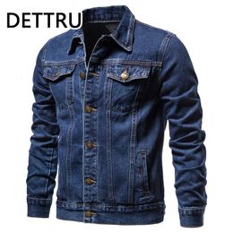 Men S Jackets Brand Spring Cotton Denim Jacket Men Casual Solid Sencillo Jeans Fashion Fash Fit Quality Man 230815