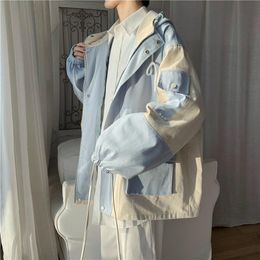 Heren Jackets Casual Jacket Lente herfst Koreaanse trend van 2021 Tooling Desse Oversize veelzijdige indie unisex wrap jassen