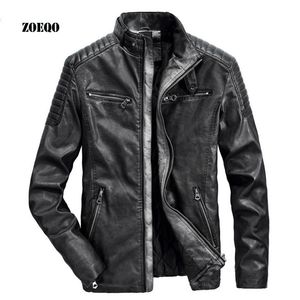 Vestes pour hommes Vestes en cuir pour hommes décontractés hommes Pu automne manteaux d'hiver Biker Punk Motorcycle masculin Retro Veste S-3xl Taille 230816