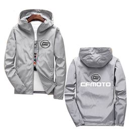 Herenjacks cfmoto print op maat gemaakte mannen hoodie jas katoen warm gesplitste honkbal uniform capuchon casual man sportkleding wild 230202