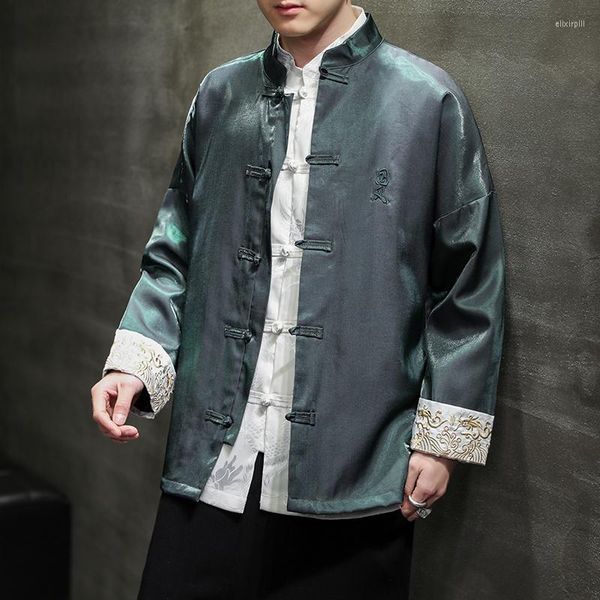 Jackets para hombres China tradicional 2023 Vestido casual de talla grande Hanfu Men Clothing Wu Dang Tang traje Agrupo de estilo China Masculino