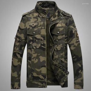 Vestes pour hommes Vêtements Hommes 2024 Automne Casual Grande Taille Camouflage Imprimé Veste Cargo Manteau Militaire