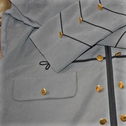 Vestes pour hommes enveloppez Vintage Vintage Gothic Men Retro Jacket Military Frock Steampunk Collar Medieval Punk Stand