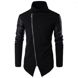 Vestes pour hommes Combinaison en cuir Veste en tricot Mode Coton Taille européenne 2023 Printemps Collier Slim Fit Chemise