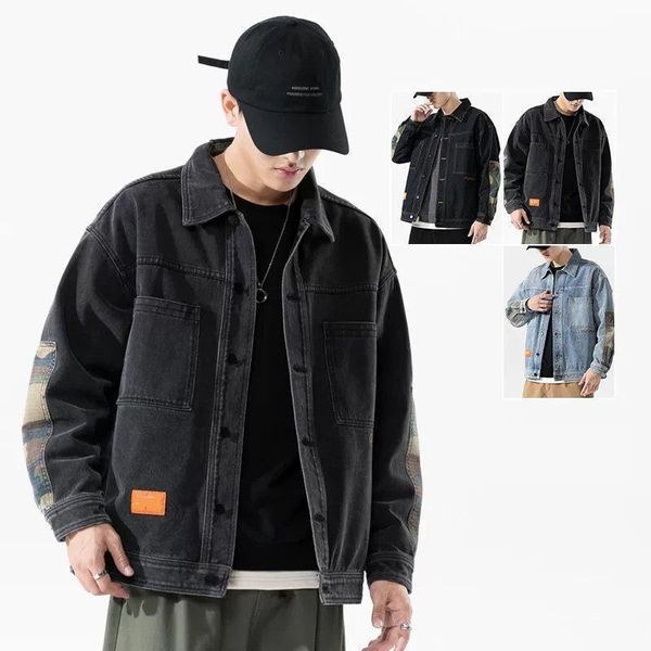 Vestes en Denim pour hommes, vêtements de printemps décontractés, manteaux en coton, Streetwear coréen, vêtements amples, veste en jean, vêtements d'extérieur pour hommes