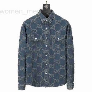 Herenjassen Designer 2023 Mannen Denim Jas Jacquard Lange Slve Vrouwen Blauw Rood Grn Wit M-3XL 0S5Z