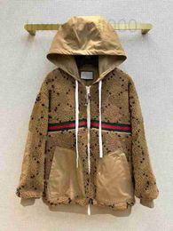 Herenjacks Designer Autumn and Winter 2023 Polar Fleece Hoodie Sweatshirt Fashion Personality Jacket jas Warm Mens Qoja