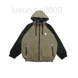 Vestes pour hommes Designer Automne / Hiver Nouvelle collection d'animaux mignons Jacquard complet Double face Mode Hommes Femmes Manteau à capuche 5Z2C