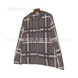 Vestes pour hommes Designer Automne / Hiver Plaid Manteau à capuche avec fermeture éclair Plaid Casual Double Wear Top Jacket 962X