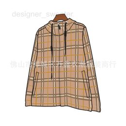 Vestes pour hommes Designer Automne / Hiver Plaid Manteau à capuche à fermeture éclair Plaid Casual Double Wear Top Jacket T0F3
