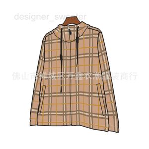 Vestes pour hommes Designer Automne / Hiver Plaid Manteau à capuche à fermeture éclair Plaid Casual Double Wear Top Jacket T0F3