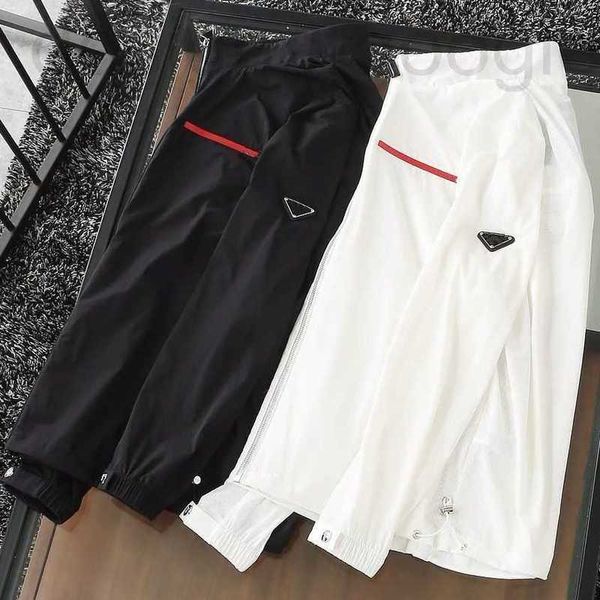 Chaquetas para hombre marca de diseñador Chaqueta para hombre Cortavientos Abrigos finos con letras Triángulo invertido Hombres Mujeres Abrigo impermeable Primavera Otoño ropa