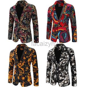 Herenjacks Designer Coats Spring en herfst Nieuwe casual herenpak Gedrukt Single Suit Large Men's Wear Heren Outerwear