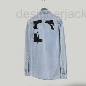 Chaquetas de los hombres Diseñador de la chaqueta de diseñador de moda graffiti flecha chaquetas de mezclilla para mujer para hombre chaqueta de punto casual solapa de gran tamaño top de manga larga PPD3