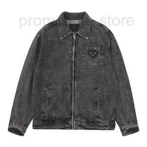 Herenjassen Designer Hoogwaardige designerjas mode rits revers hals Jean Jacket luxe merk heren casual 0MAV