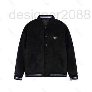 Heren Jackets Designer Jacket Designer Top Men Trendy gloednieuwe corduroy omgekeerde driehoek Micro-standaard eenvoudige casual jas paar modellen flanellen shirts W318
