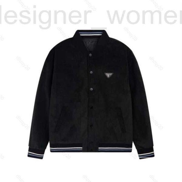 Chaquetas de los hombres Chaqueta de diseñador diseñador top hombres marca de moda otoño invierno nuevo pana triángulo invertido micro-estándar simple abrigo casual modelos de pareja franela