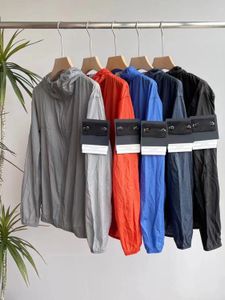 Herenjassen Designer Pocket Stone Jacket Lange mouw Rits Badges Heren Casual jas Windjack Embrodiery Herenoverhemden Cp