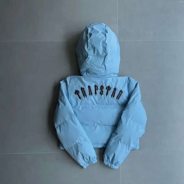 Diseñador de chaquetas para hombres para mujer Baby Blue Trapstar Coat Borded Down Jacket Classic 88s 2023