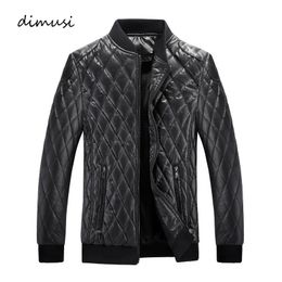 Herenjassen DIMUSI Herenjas Mode Man Fleece Vintage leren jassen Casual Uitloper Kunstleer Motorjassen Bikerjassen Kleding 231020