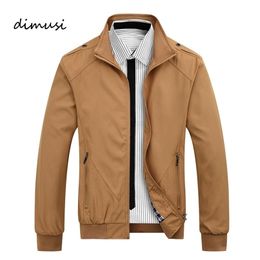 Chaquetas de hombre DIMUSI para hombre Bomber primavera otoño ropa deportiva Slim Stand Collar abrigos hombre fino rompevientos Streetwear 5XL 220905