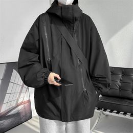 Men S Jackets Dropship Streetwear 2023 Jaket Pria Kasual Musim Semi Penahan Angin Harajuku Bertudung Untuk Wanita 230509