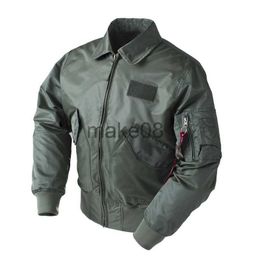 Mannen Jassen Dropship Tactical Leger Militaire CWU45P Bomberjack Mannen Vlucht Honkbal Top Gun Zwart B3 Luchtmacht Pilot Vlucht Wind Breaker J230713