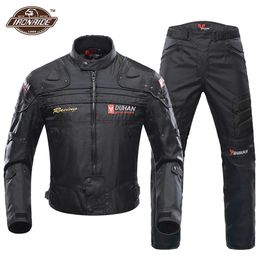 Herenjassen DUHAN Winddicht motorcrossjack Motorbroek Heren Motorjas Slijtvast bodypantser Motokleding voor winter 231016