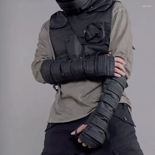 Vestes pour hommes Dune style de sol de déchets évidé pur coton cire gants à manches pour hommes et femmes