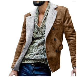 Vestes pour hommes édredon manteau hommes grande taille poids léger automne revers col à manches longues rembourré en cuir veste sauveteur pluie