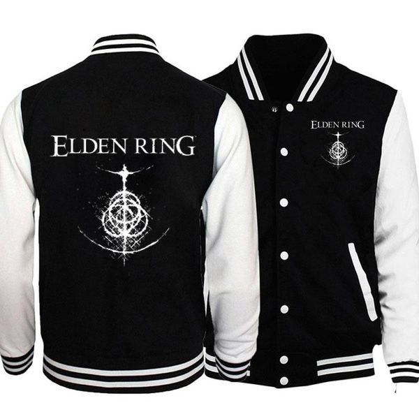 Vestes pour hommes Elden Ring Bomber Jacket Coat Hommes Femmes Street Hip-hop Pilot Baseball Uniform Casual Oversized Coats ClothesMen's