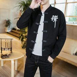 Vestes pour hommes broderie Bomber hiver veste hommes 2023 chinois Streetwear printemps automne pour marque CoatMen's