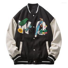 Vestes pour hommes ERENEJIAN Unisex Fashion Varsity Baseball Avec Broderie Oversize Hip Hop Letterman Jacket College Survêtement M-XXL