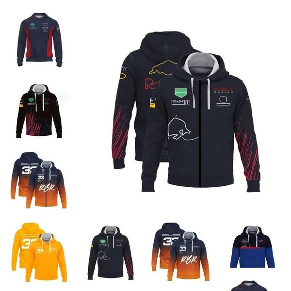 Vestes pour hommes F1 Sweat à capuche Forma 1 Team Racing Sweats à capuche Sports extrêmes Événement Zipper Haute Qualité Harajuku Punk Homme Veste Plover Car Logo Otrno