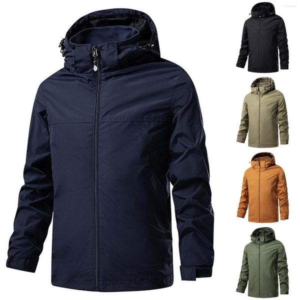 Vestes pour hommes automne et hiver veste extérieure quatre saisons alpinisme léger manteau de laine pour hommes par temps froid