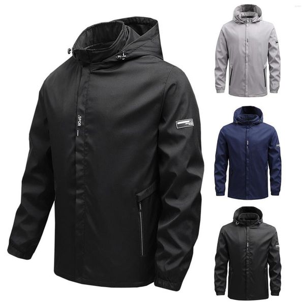 Hommes Vestes Automne Veste Pour Hommes Automne Et Hiver Solide Casual Simple Manteau Sport Zipper Hommes Épais Grand Grand