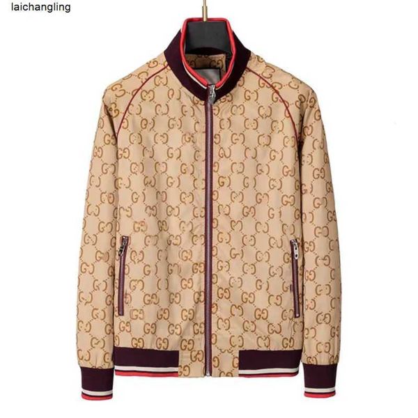 Jackets para hombres Diseñador de moda Guc Mens Chaqueta Primavera Autumn Autumn Sports Windbreaker Casual Zipper hombre