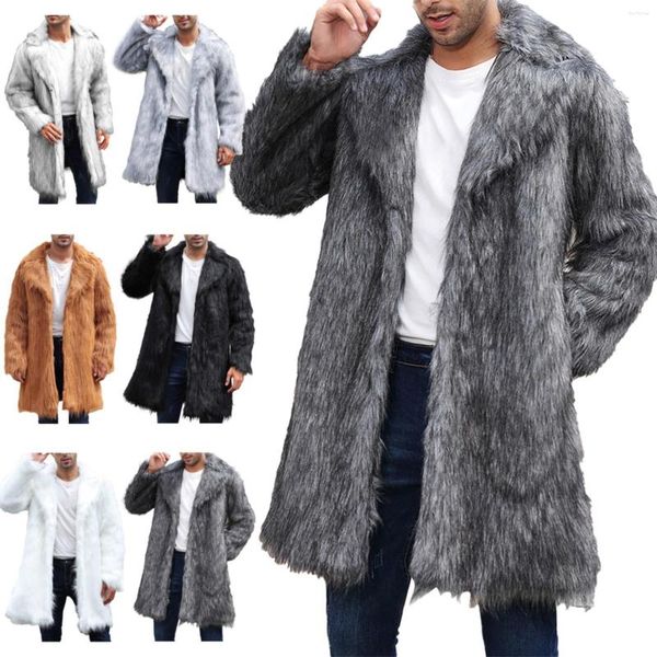 Vestes pour hommes Mode Hommes Chaud Manteau épais Veste Faux Connaissance superficielle Cardigan Cardigan Manteau d'hiver Légère Neige