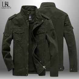 Herenjacks Fashion Militaire tactische jas Autumn Winter Men Casual Jacket Plus Size heren katoenen jas Outswear Sportswear Tops 230823