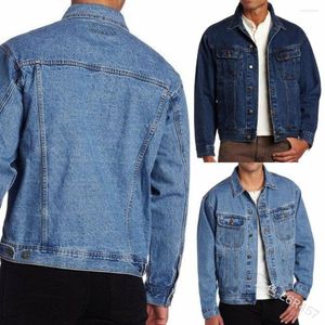 Vestes pour hommes Fashion Trend Denim Work Jacket Coat Plus Size Men's