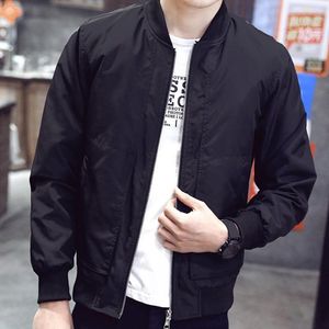 Chaquetas para hombres Febelle Primavera Hombres Abrigos Masculino Casual Slim Stand Collar Bomber Chaqueta Abrigo Streetwear Tallas grandes 4XL # 95789Men's