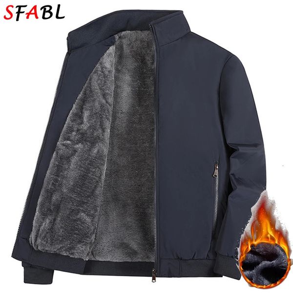 Vestes pour hommes Veste d'hiver doublée en polaire Hommes Casual Business Office Robe Manteau Couleur Solide Épais Chaud Parka Doublure 231115