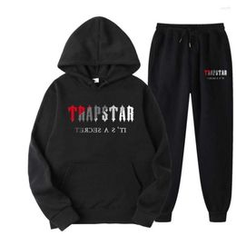 Vestes masculines fw22 trapstar mascules femmes de survêtement marque imprimée streetwear sportswear timide