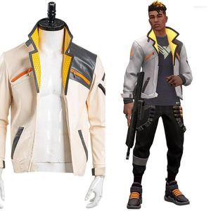 Chaquetas de hombre juego Valorant Phoenix Cosplay disfraz chaqueta abrigo solo hombres adultos disfraces de Carnaval de Halloween